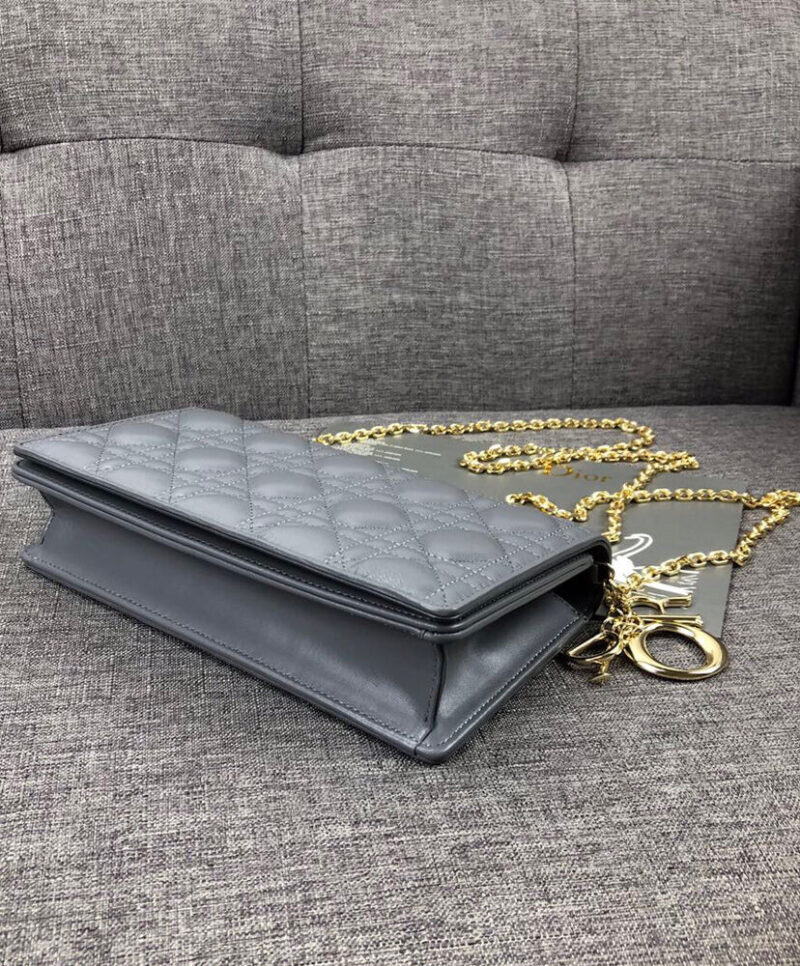 Christian Dior Lady Dior Pouch Blue